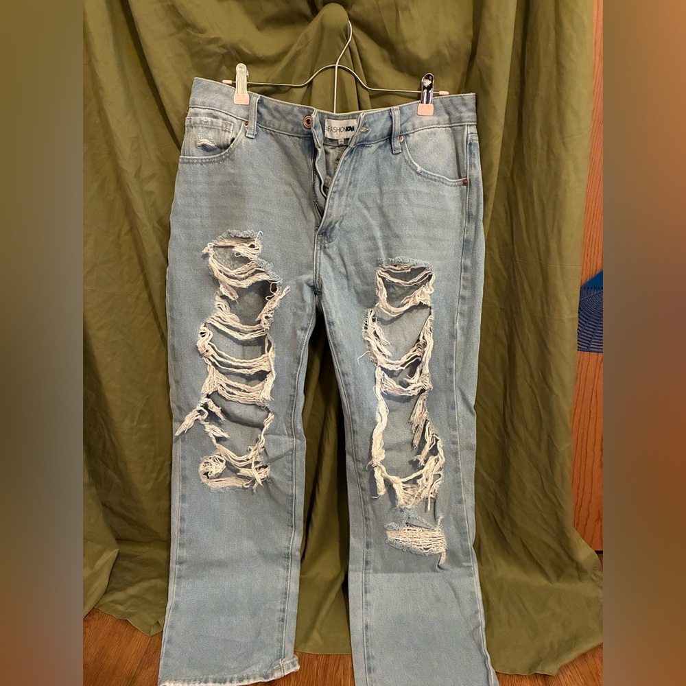 Fashion Nova Light Blue Denim Jeans